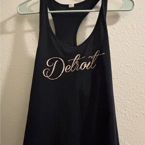 Black Detroit Women's Tank Top